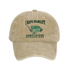Kyoto-Lion Mentally Stable Assassin Frog Washed Cap