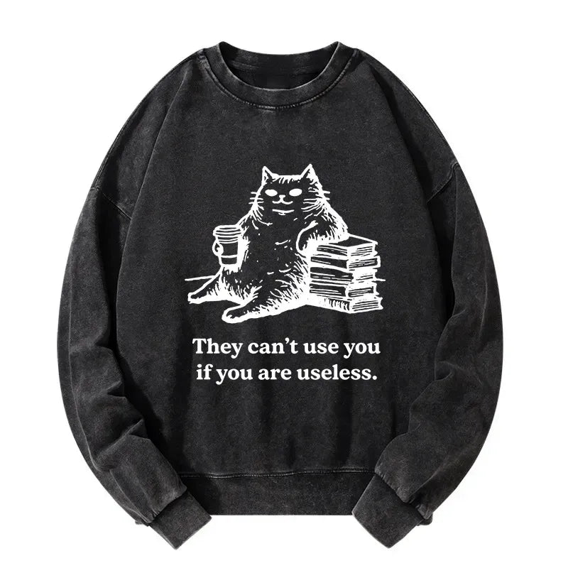 Washed Kyoto-Lion Sweatshirt for Vacation