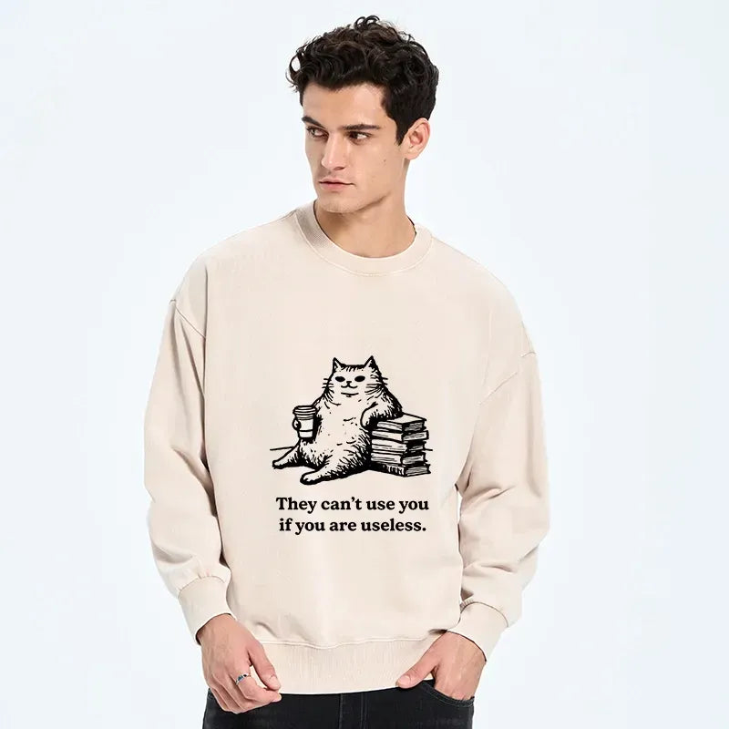 Washed Kyoto-Lion Sweatshirt for Vacation