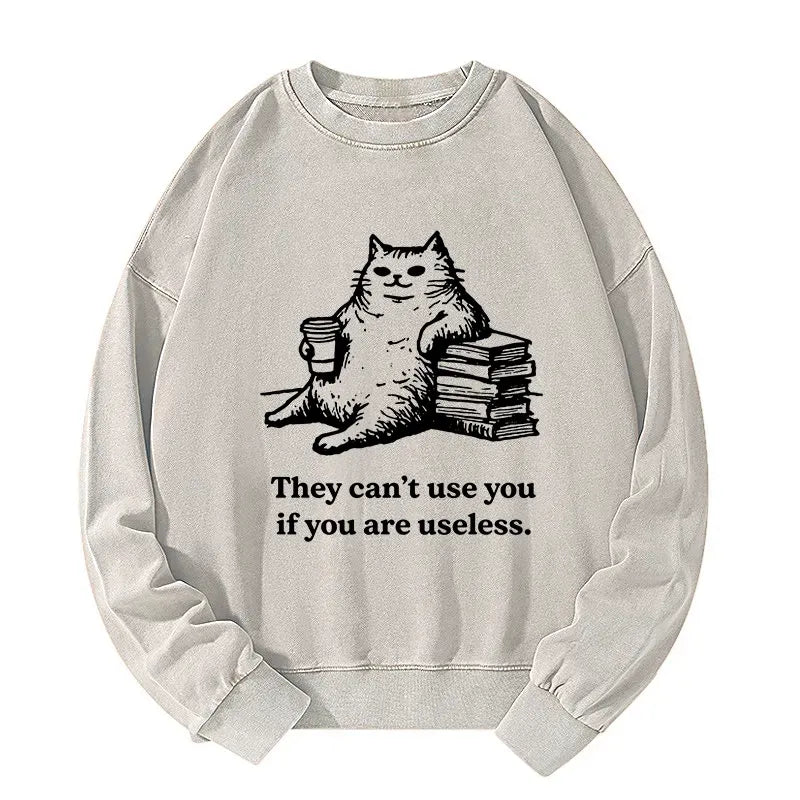 Japanese Cat Sweatshirt for Daily Wear