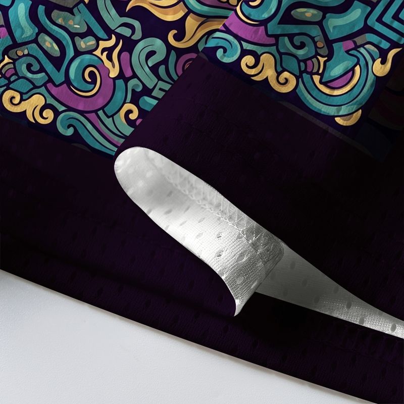 Kyoto-Lion Traditional Oriental Dragon Ornate Mesh Jersey