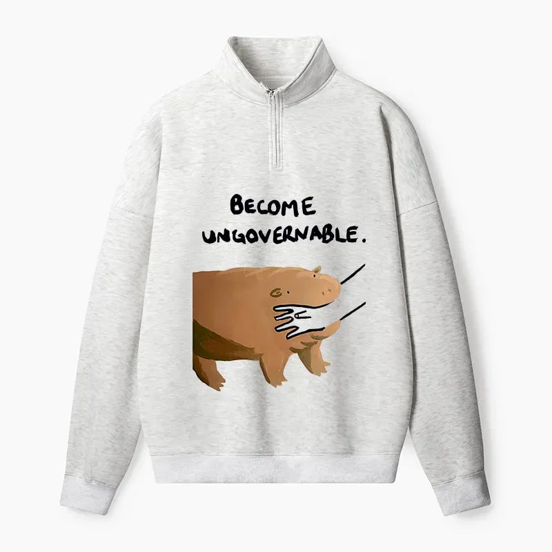 Japanese Style Unisex Fleece Sweatshirt for Streetwear