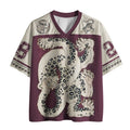 Japanese Streetwear Mesh Jersey for Men