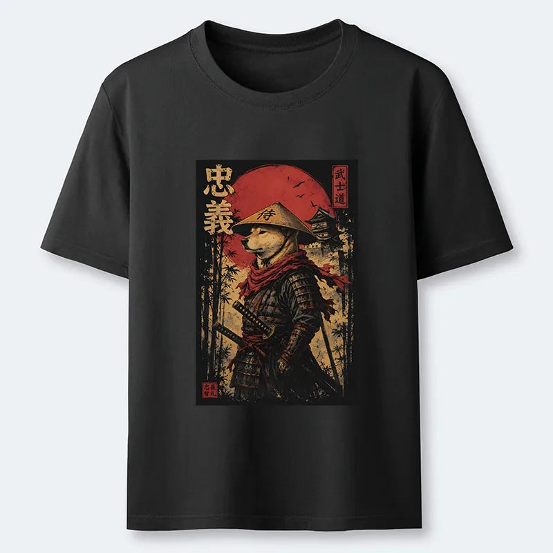 Kyoto-Lion Loyal Samurai Dog With A Sword Classic T-Shirt