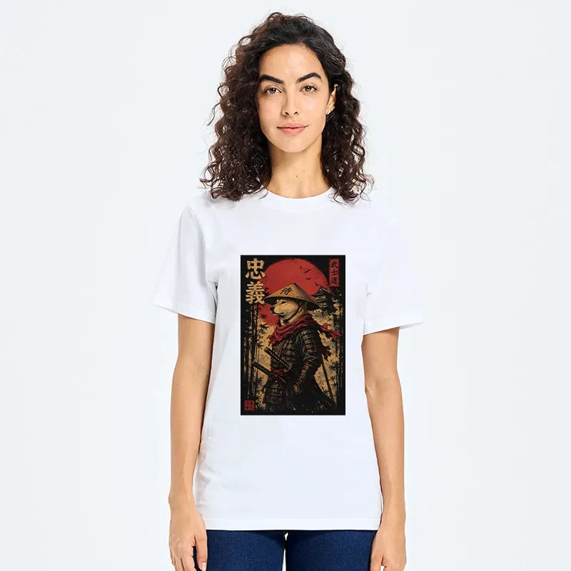 Kyoto-Lion Loyal Samurai Dog With A Sword Classic T-Shirt