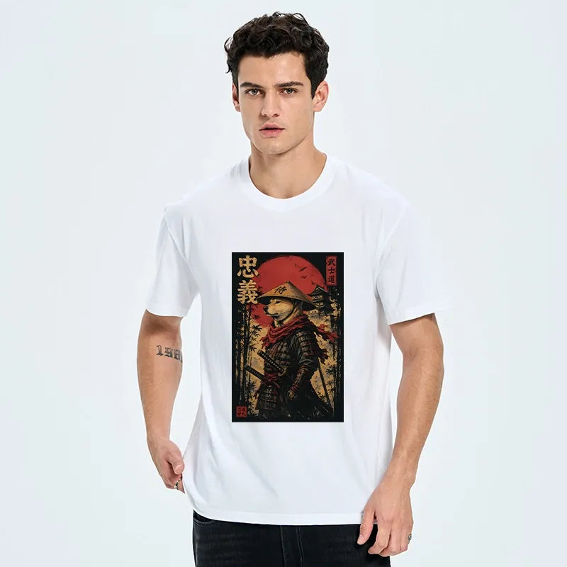 Kyoto-Lion Loyal Samurai Dog With A Sword Classic T-Shirt