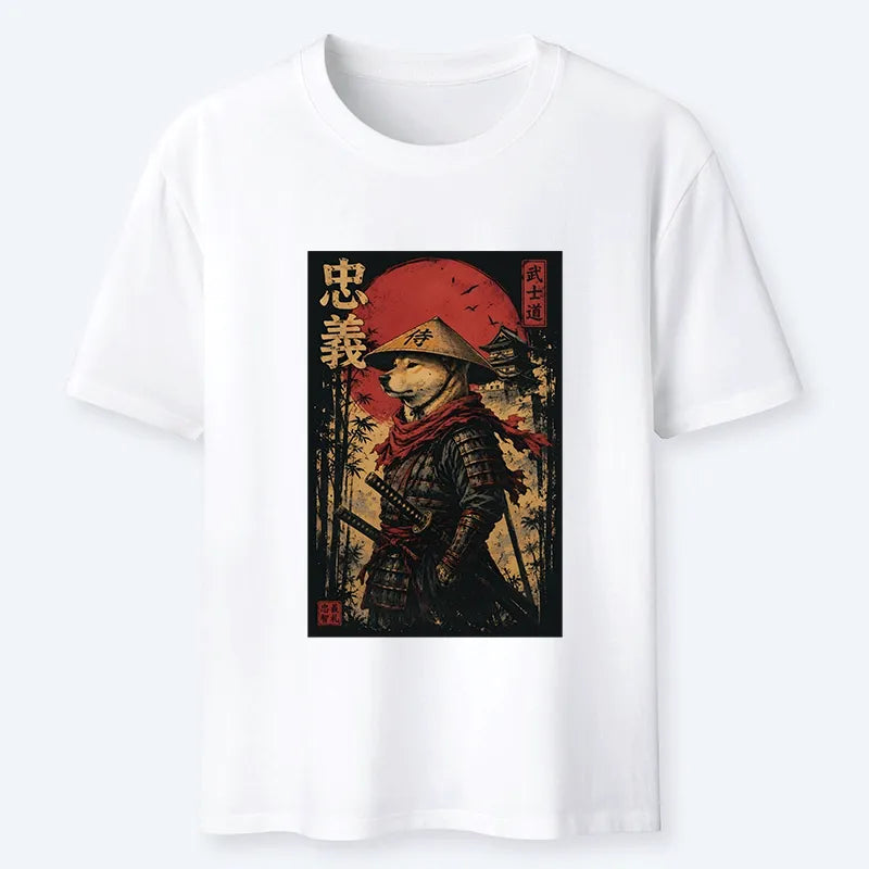 Kyoto-Lion Loyal Samurai Dog With A Sword Classic T-Shirt