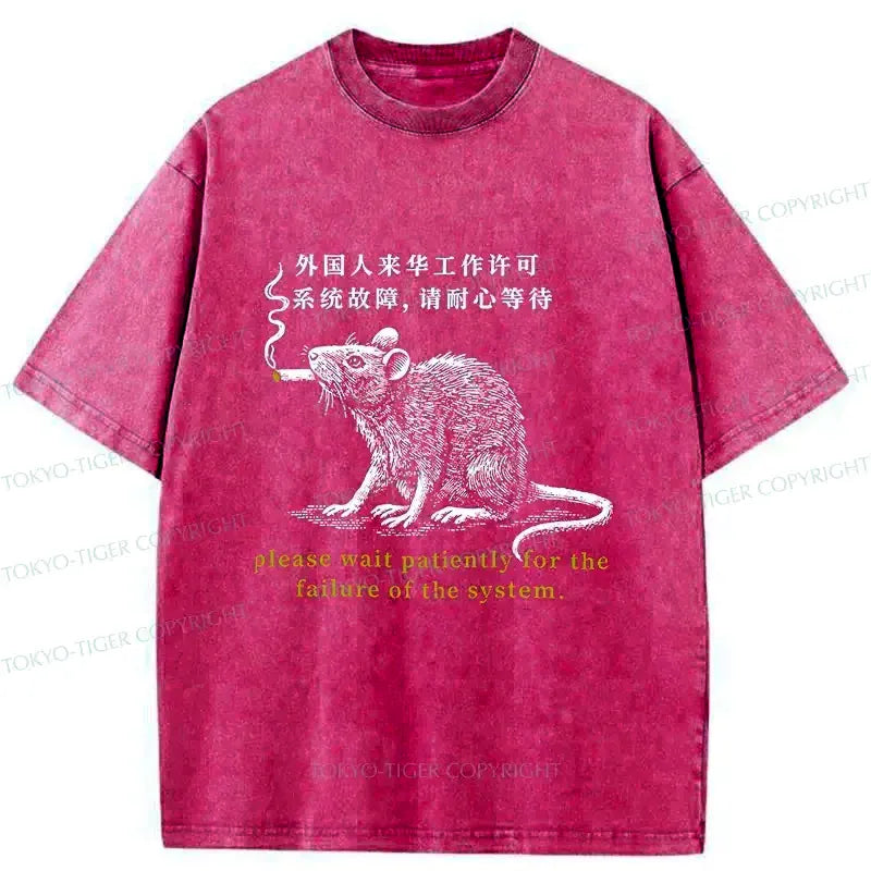 Japanese vintage washed t-shirt for travel