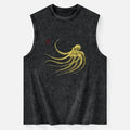 Kyoto-Lion Retro Octopus Japanese Washed Tank