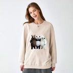 Retro Vintage Cotton Sweatshirt for Weekend Layering