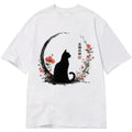 Vintage Cat Flower Graphic Tee