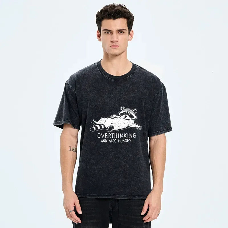Kyoto-Lion Washed T-Shirt with Free Shipping
