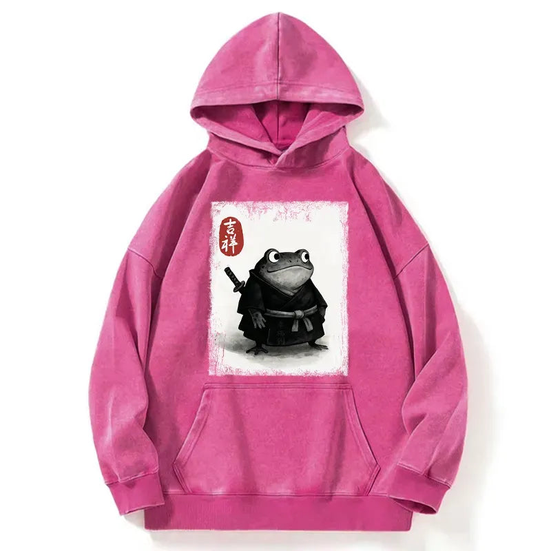 Kyoto-Lion Blade of the Frog: A Samurai's Tale Washed Hoodie