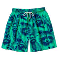 Kyoto-Lion Playful Raccoon Frenzy Aloha Mens Swim Trunks