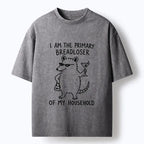 Funny Opossum Washed T-Shirt for Daily Wear