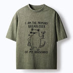 Funny Opossum Washed T-Shirt for Daily Wear