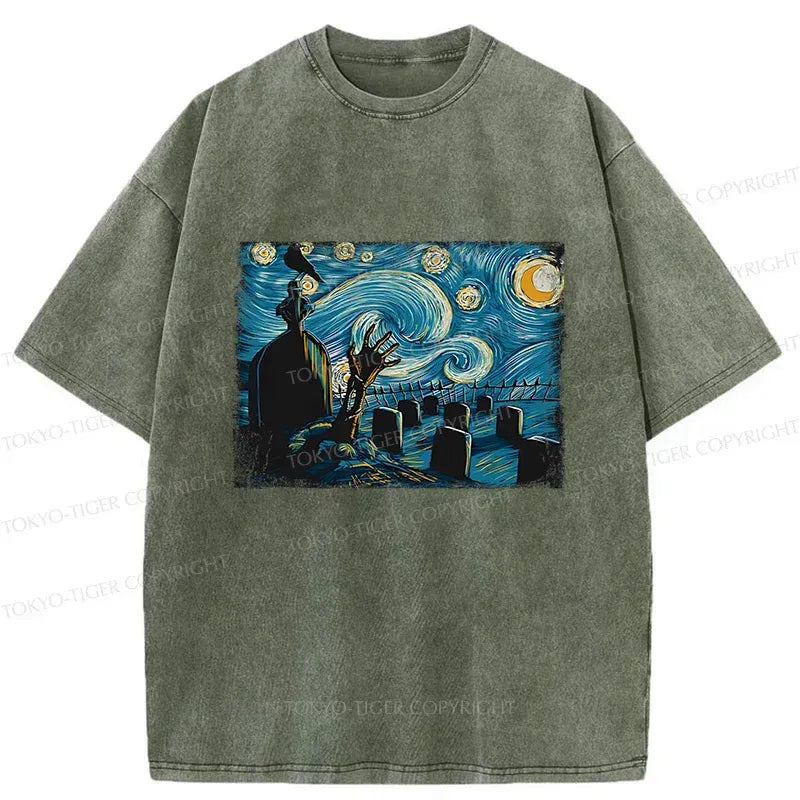 Vintage Ukiyo-e Halloween T-Shirt for Daily Wear