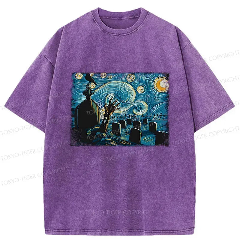 Vintage Ukiyo-e Halloween T-Shirt for Daily Wear
