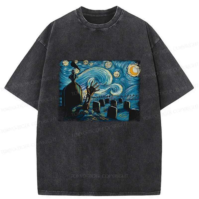 Vintage Ukiyo-e Halloween T-Shirt for Daily Wear