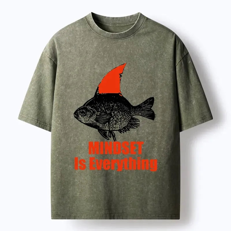 Kyoto-Lion Funny Be The Shark You Want To Be Washed T-Shirt
