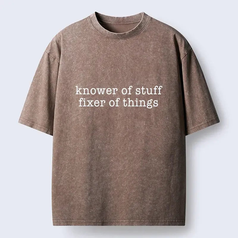 Japanese meme washed t-shirt for daily wear