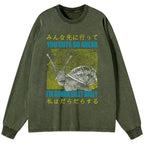 japanese washed long sleeve t shirt