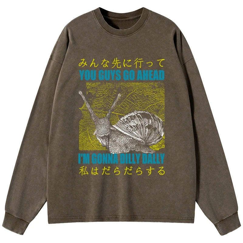kyoto lion slow snail japanese tee