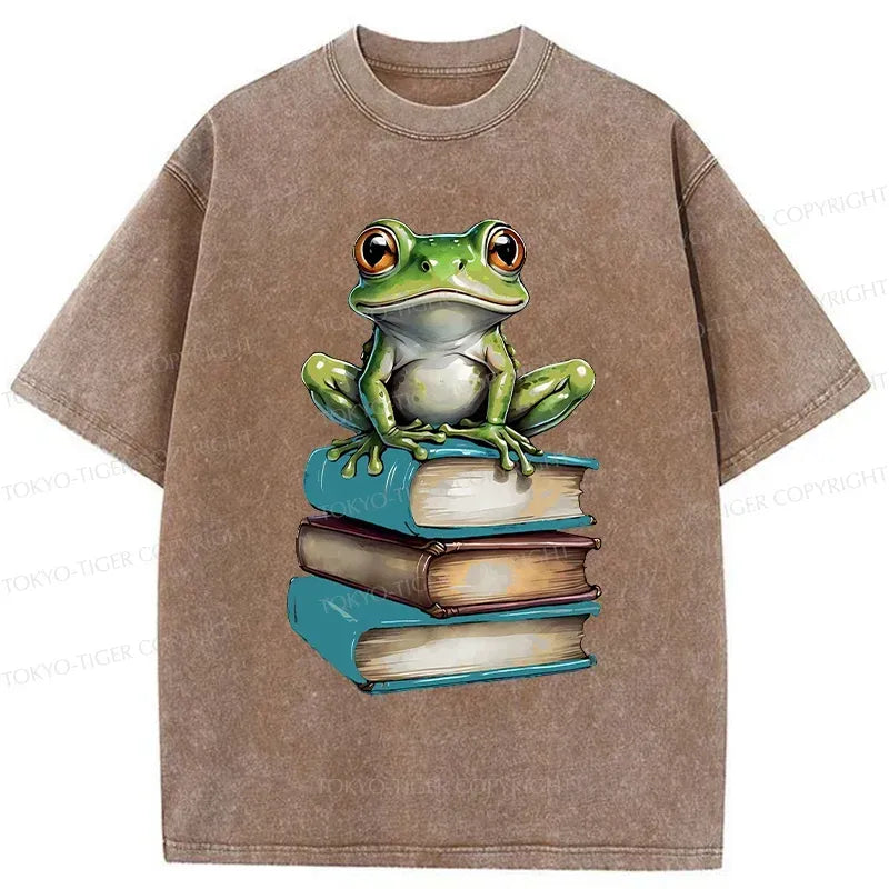 Japanese Frog Washed T-Shirt