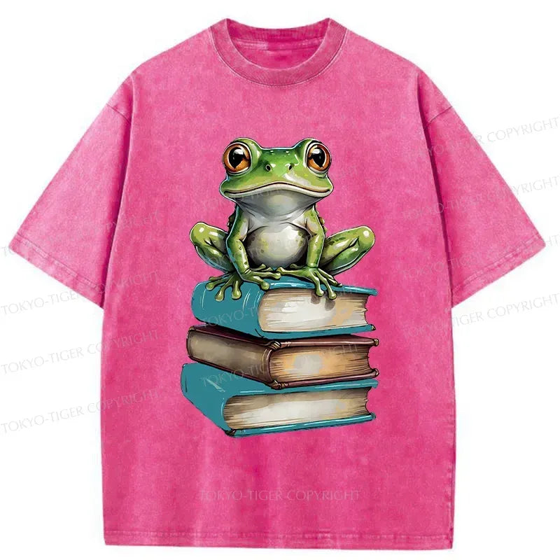 Japanese Frog Washed T-Shirt