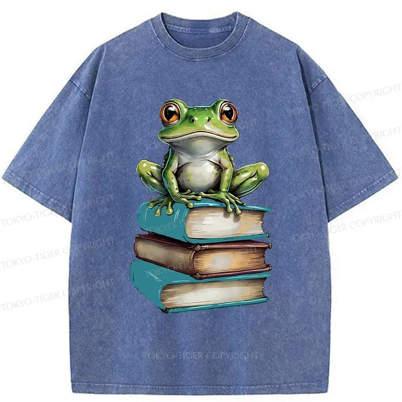 Japanese Frog Washed T-Shirt