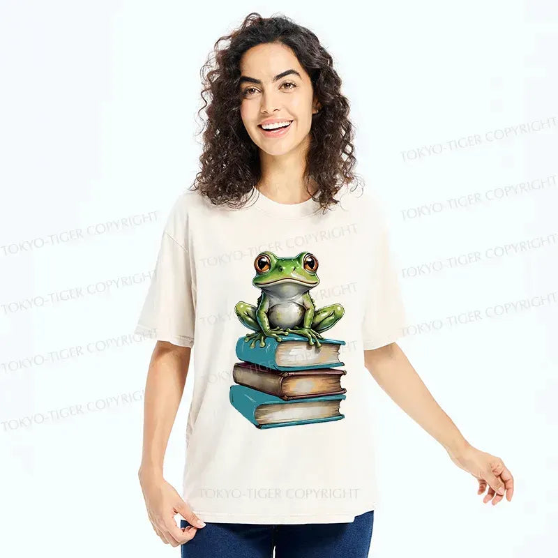 Japanese Frog Washed T-Shirt