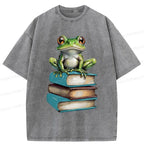 Japanese Frog Washed T-Shirt