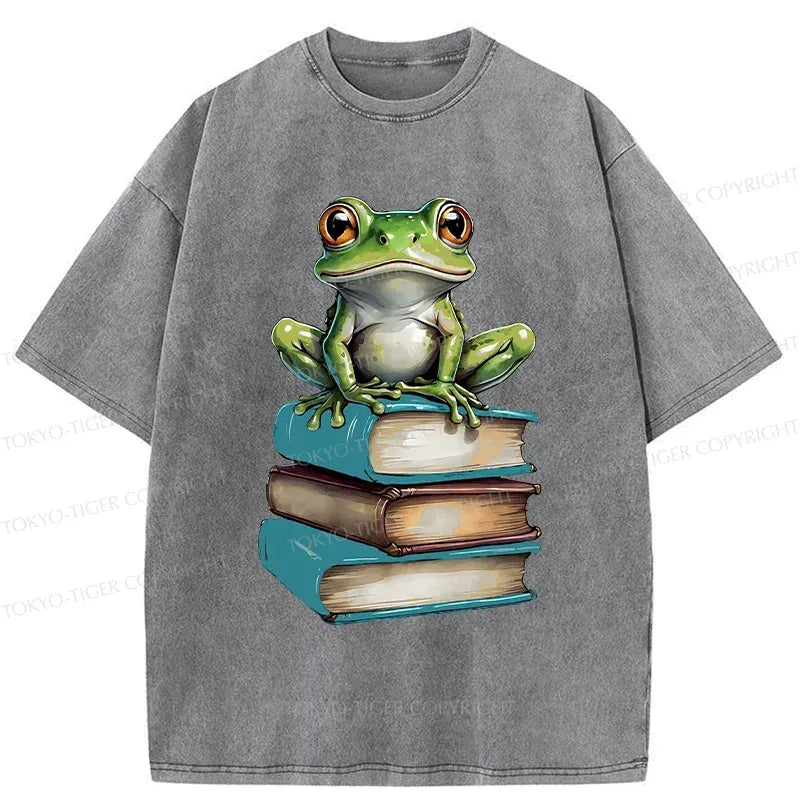 Japanese Frog Washed T-Shirt