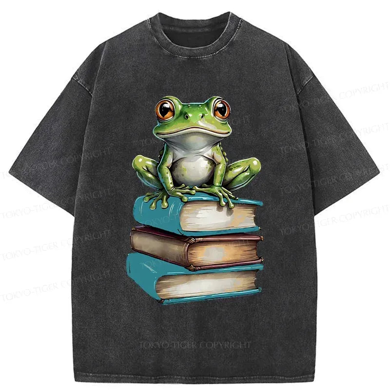 Best Seller Frog Bookshelf Graphic Tee