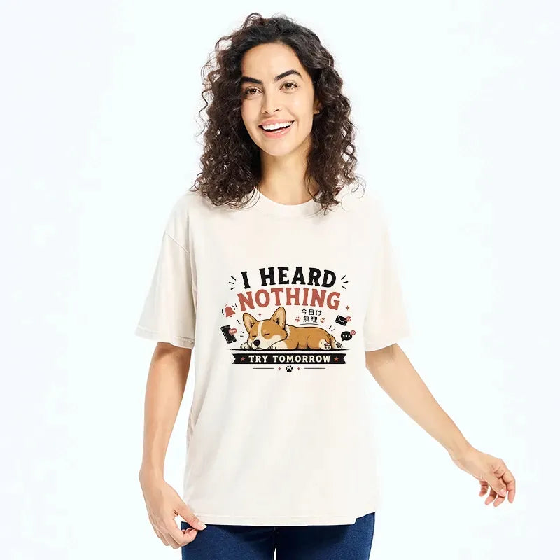Japanese vintage washed t-shirt for daily wear