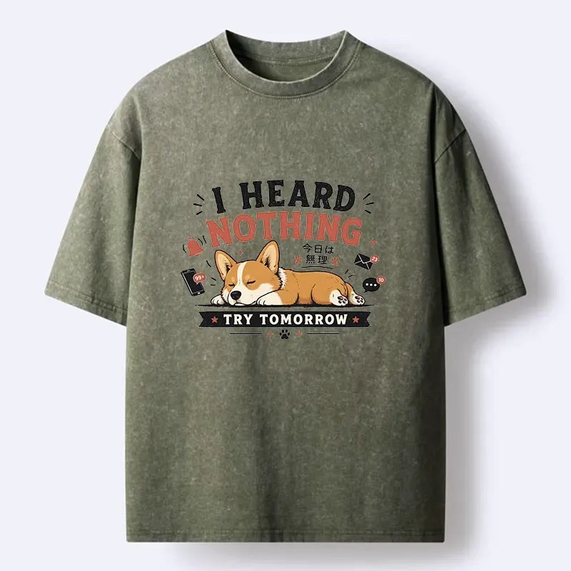 Japanese vintage washed t-shirt for daily wear