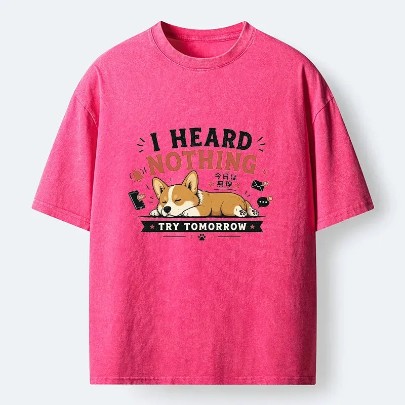Japanese vintage washed t-shirt for daily wear