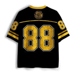 Kyoto-Lion Black Cat With Sunflowers Mesh Jersey