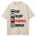 Kyoto-Lion Daily List Washed T-Shirt