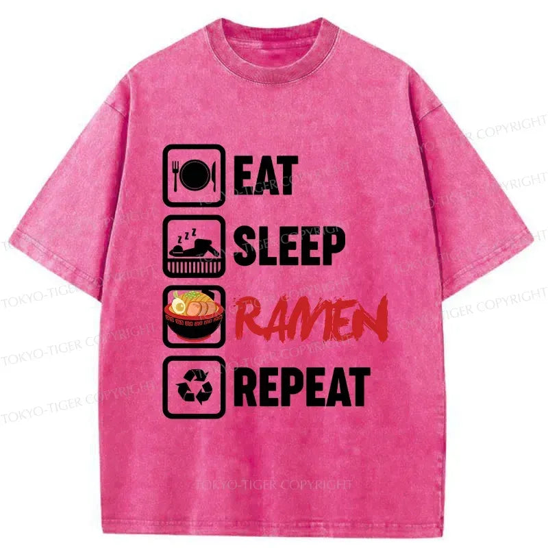 Kyoto-Lion Daily List Washed T-Shirt