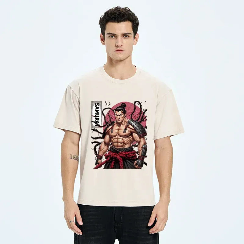 vintage samurai shirt free shipping