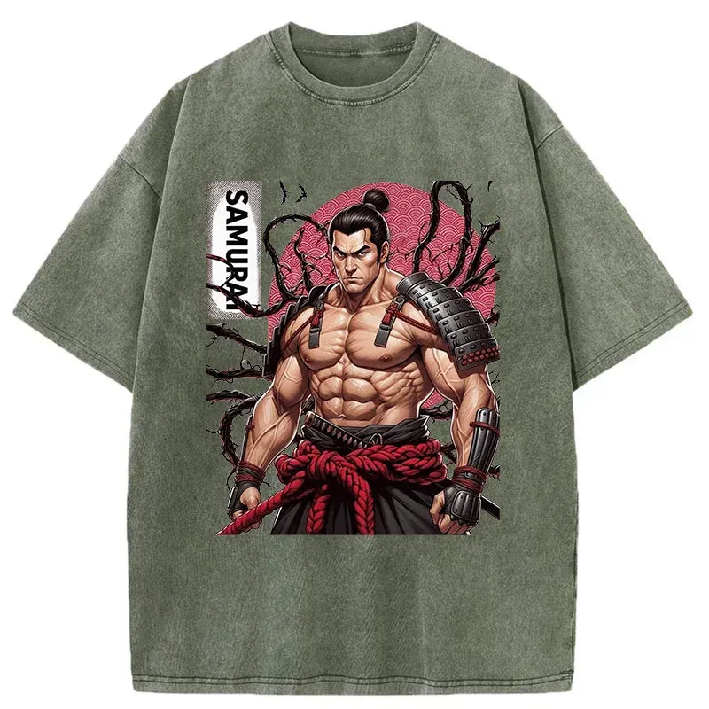vintage samurai shirt free shipping