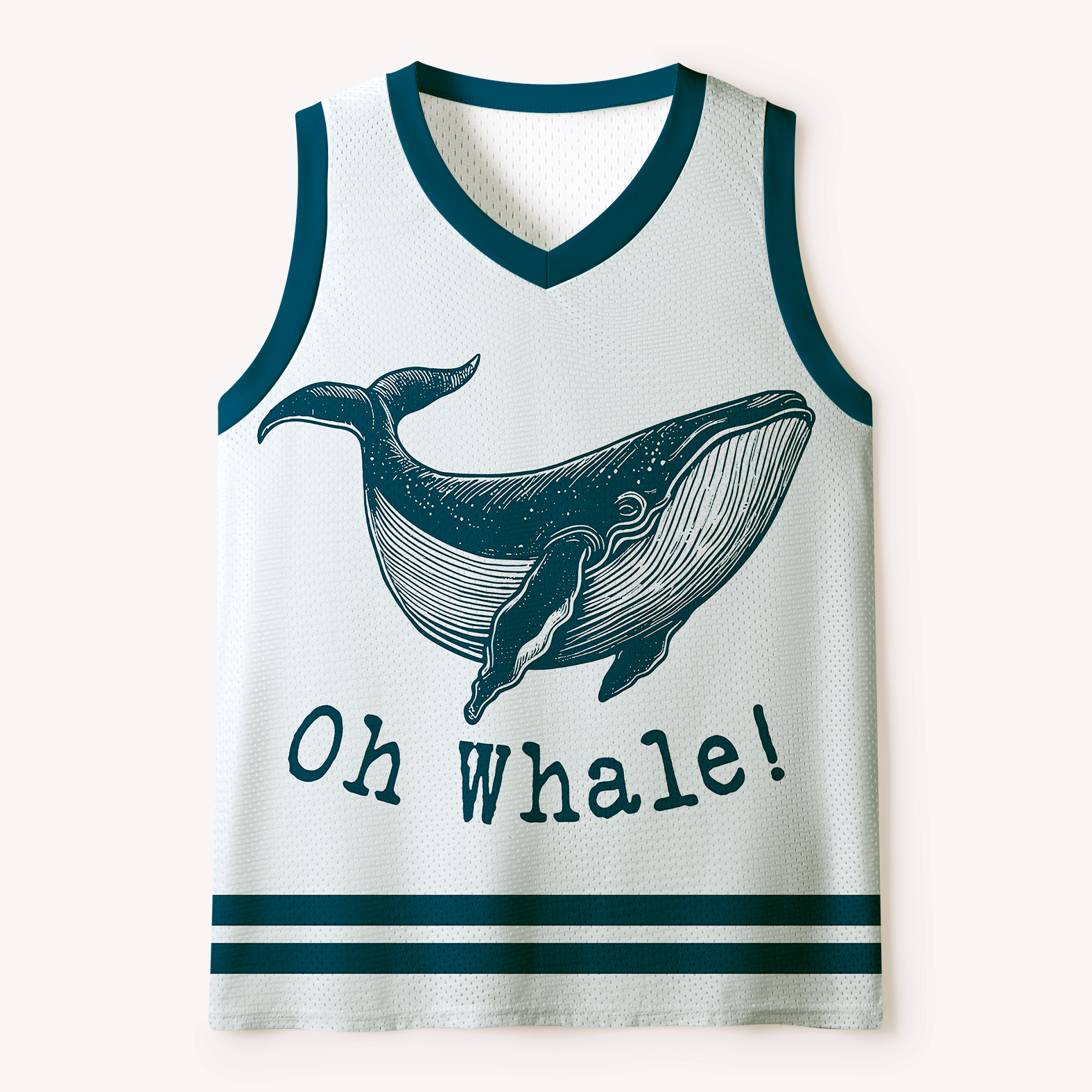 Kyoto-Lion The 'Oh Whale!' Carefree Mesh Tank Top