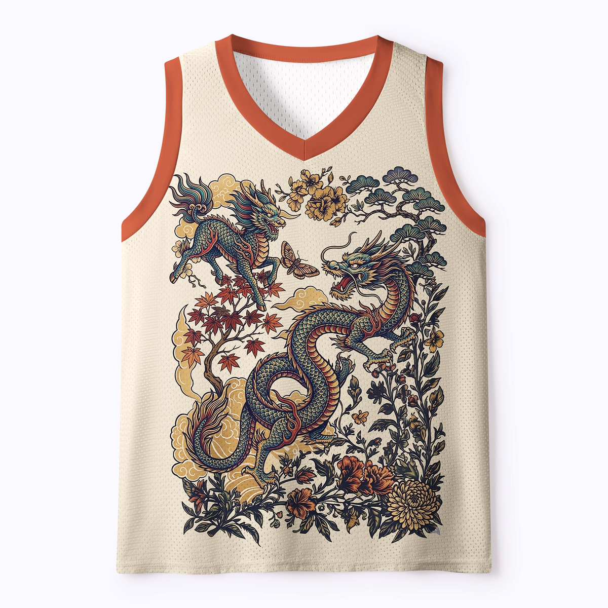 Auspicious Qilin tank top for gym