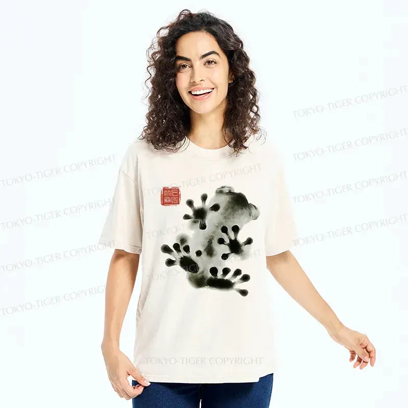 Vintage Japanese Frog Art T-Shirt