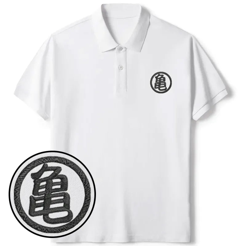 Kyoto Lion Kanji Polo Shirt Casual Wear