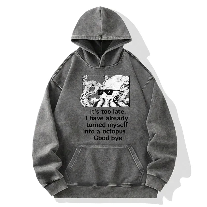 Japanese Octopus Meme Hoodie for Daily Wear