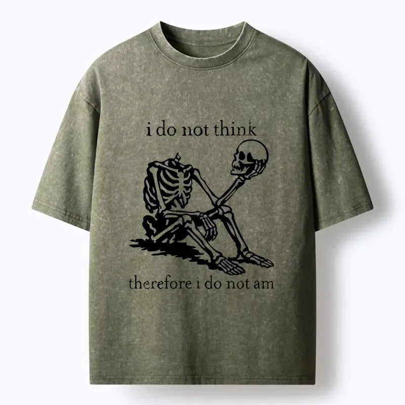 Vintage Style Skeleton T-Shirt for Daily Wear