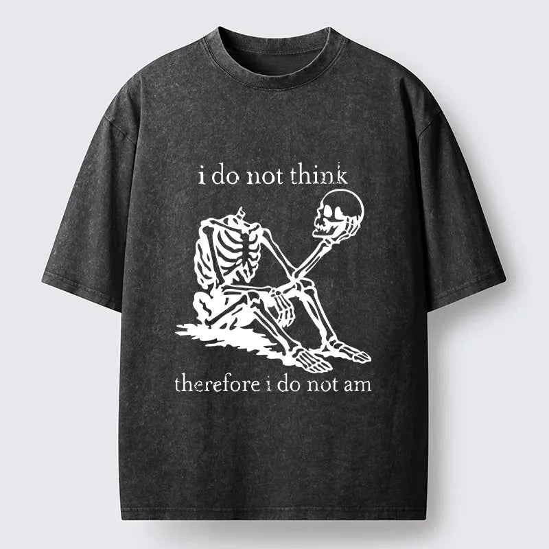 Vintage Style Skeleton T-Shirt for Daily Wear