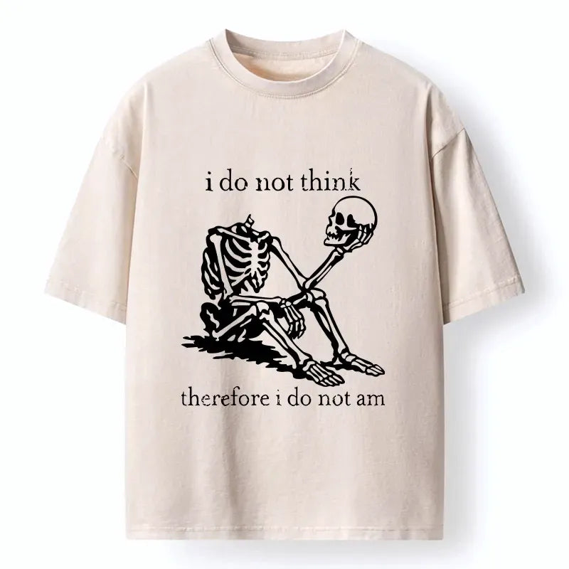 Vintage Style Skeleton T-Shirt for Daily Wear